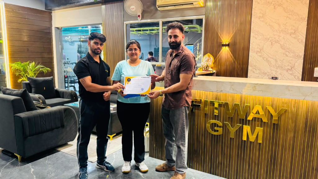 Fitway Gym Consistency Award Winner